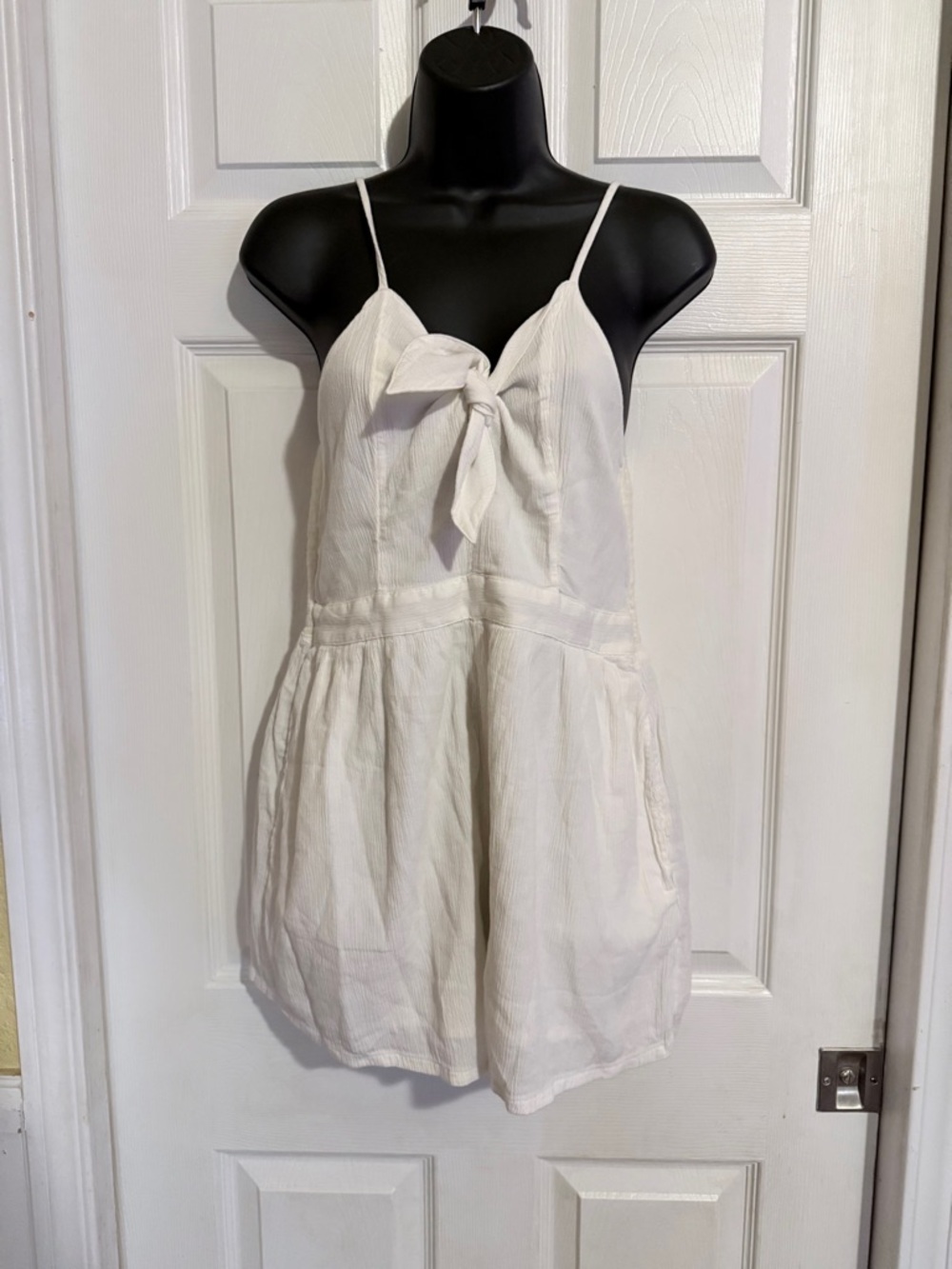 AERIE Cream Textured Romper - Picture 2 of 6